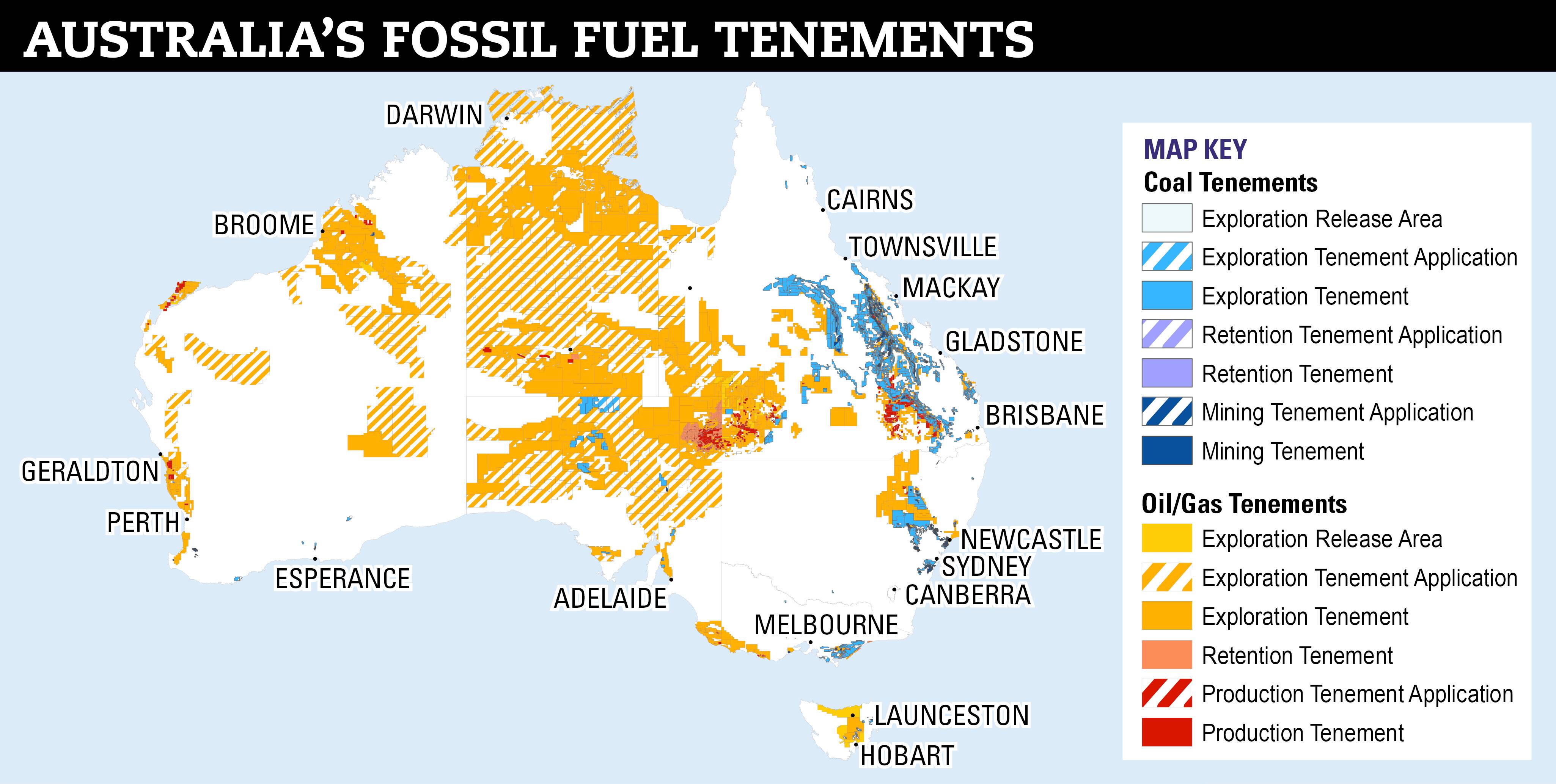 One third of Australia covered by fossil fuel tenements | The Land | NSW