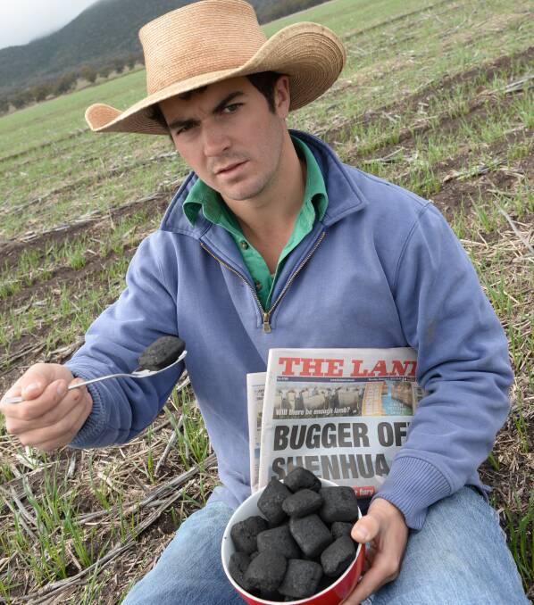 Liverpool Plains Farmer Jock Tudgey, 20 on his family farm "New Haven", Breeza.