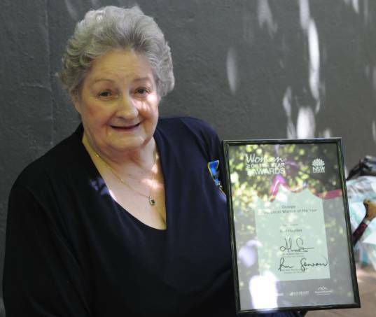 The late Gail Hayden (nee Holding) presented with the Orange (New South Wales) Women Of The Year award in 2016. Mrs Hayden was originally from Katanning where she was among the first women to register an Angus stud named Nahweenah. (Photo Central Western Daily).
