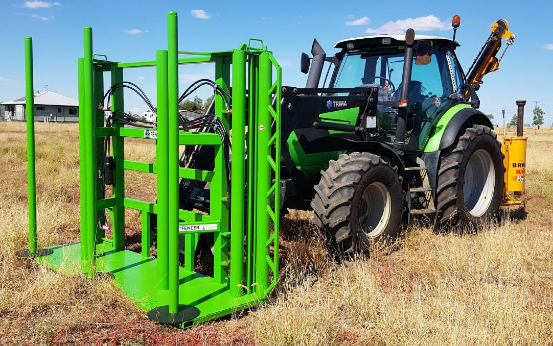 VERSATILE: The FastFencer attaches to tractors, bobcats and telehanders.