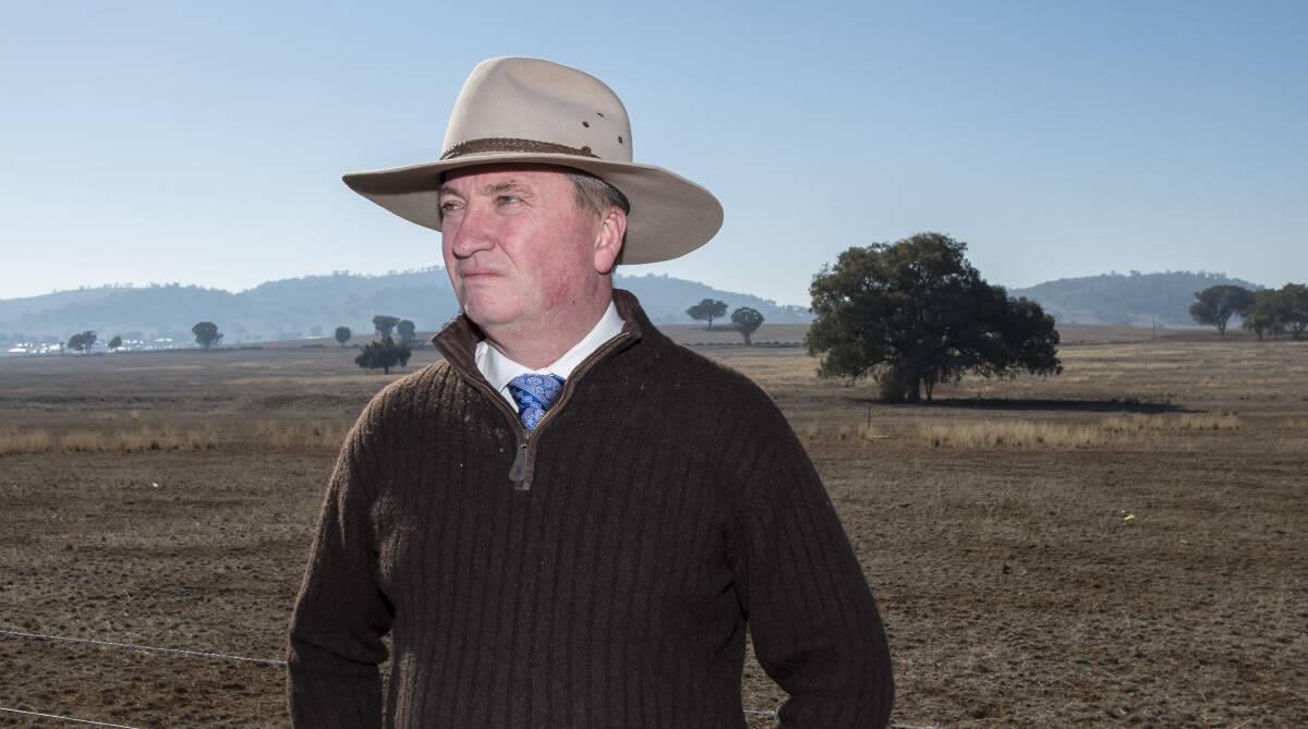 FAIR GO: Member for New England Barnaby Joyce calls for a royal commission into the dairy industry and profitability for farmers. Photo: Peter Hardin