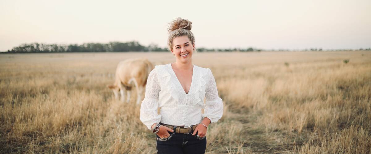 Ruby Canning, Mortlake, Vic, is the sixth generation of her family to be actively involved in seedstock beef production. Photo by Emma Jane Industry