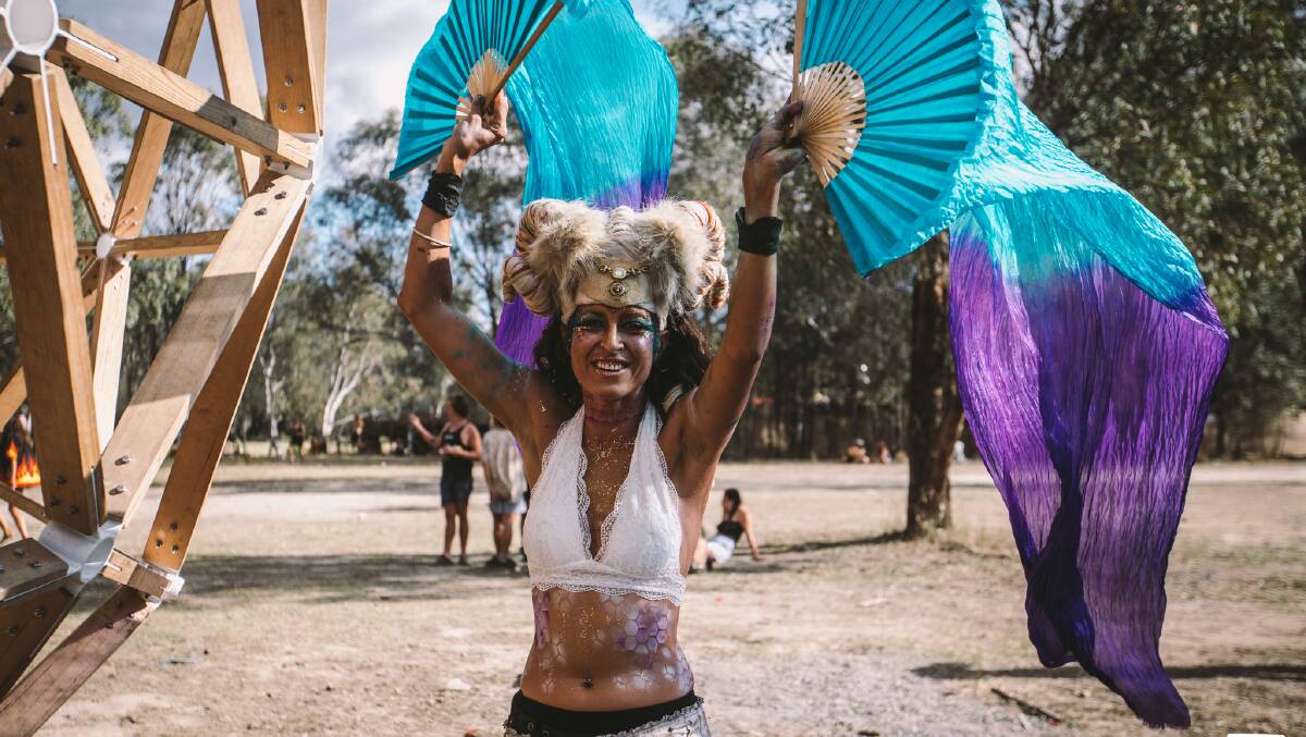 FESTIVAL: Three day arts, music and culture festival 'Strawberry Fields' held in the wild-lands of Tocumwal in 2017.  PHOTO CREDIT: Duncographic.  