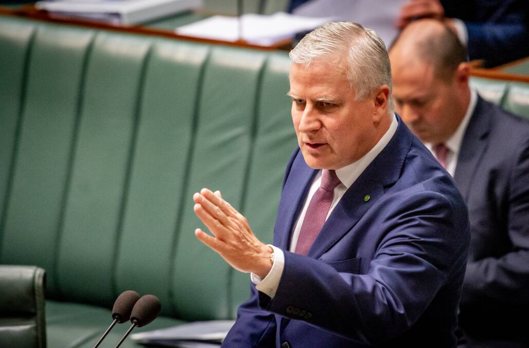 Deputy PM Michael McCormack said money for council projects would flow from July 1. Picture: Elesa Kurtz