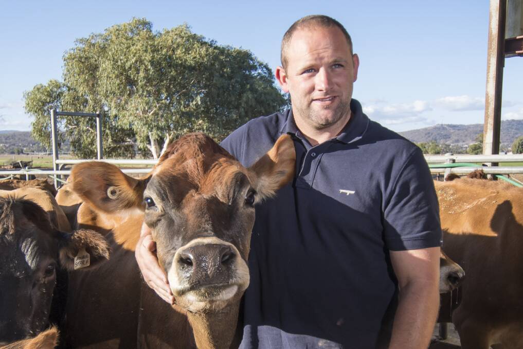 UNUSUAL TIMES: Dairy farmer Todd Wilson says it's one of the worst years he's seen in his 18 years in Tamworth. Photo: Peter Hardin 210618PHD067