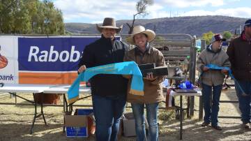 Supreme bull exhibit was awarded to Hettie Day, Days Whiteface stud, from judge AuctionsPlus representative Tammy Robinson. 