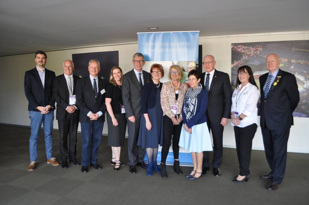 Speakers and VIPs at the Centre for Rural and Remote Mental Health's third Rural Suicide Prevention Forum at Sydney Royal.