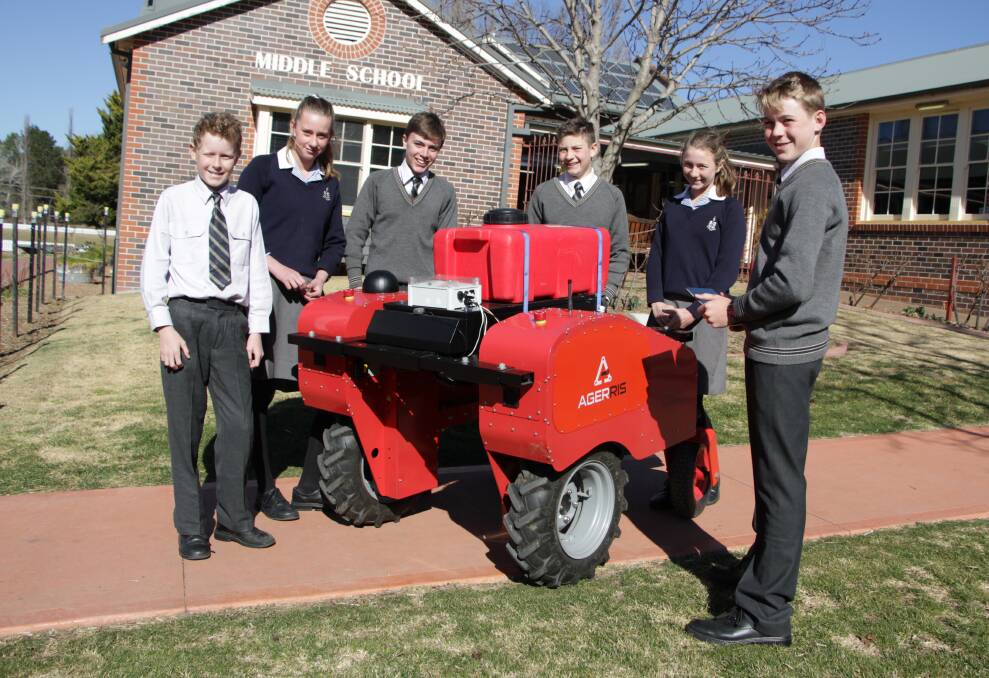 THE FUTURE: Students at The Armidale School will be among the first to take part in Agerris' Ag Robotics STEM Program using the Digital Farmhand robot. 