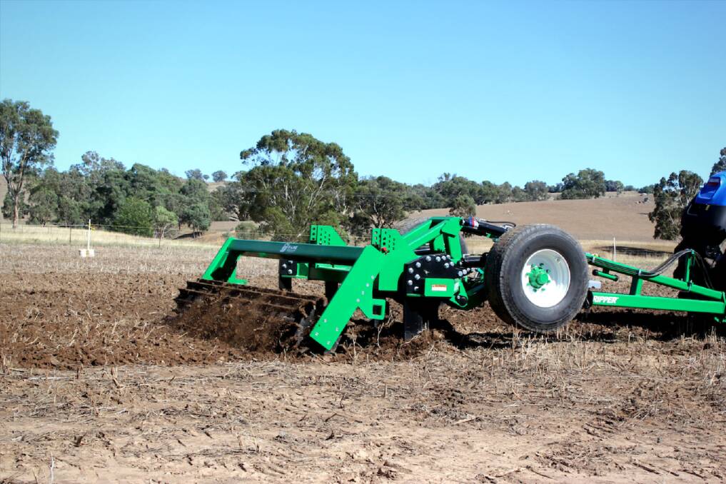 BREAKING UP: The MaxxRipper uses deep ripping techniques to break up hard pans or historic compaction to boost yields and give a good return on investment.
