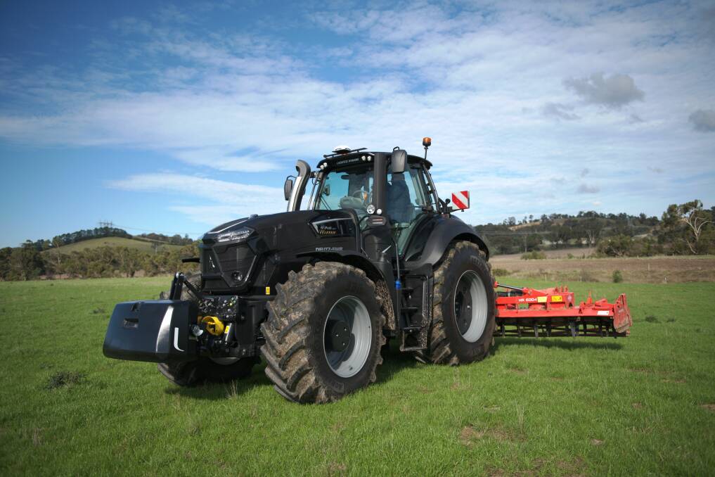 Latest technology: The new Deutz-Fahr Warrior series has enabled the Australian farmer to use straight diesel once more.