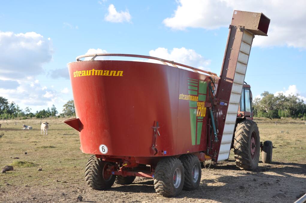 RE-THINK: Strautmann feed mixers' design require considerably less power due to the loosening of the fodder bales at the steps.
