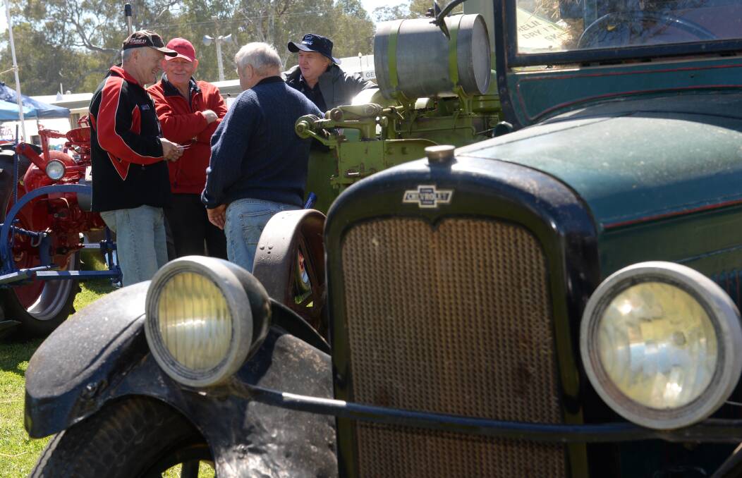 Henty and District Antique Machinery Club president Ian Ballentine says more than 20 rare Australian-made pieces, some working, will be on show, including a working vintage seed cleaner and a Horwood Bagshaw hay press. 