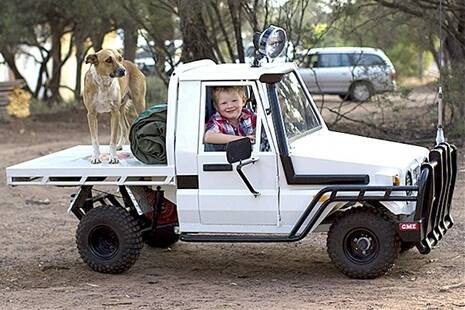 For young Billy Beckett the only car that would do was a scaled-down version of a Landcruiser ute.