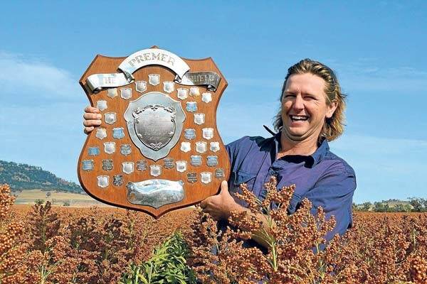 Simon Tourle won this year's Premer Shield for best sorghum crop.