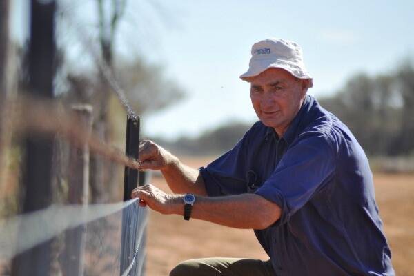 Neill Leigo, Allundy Station, White Cliffs, who has installed almost 100km of hinged-joint fencing to manage goats.