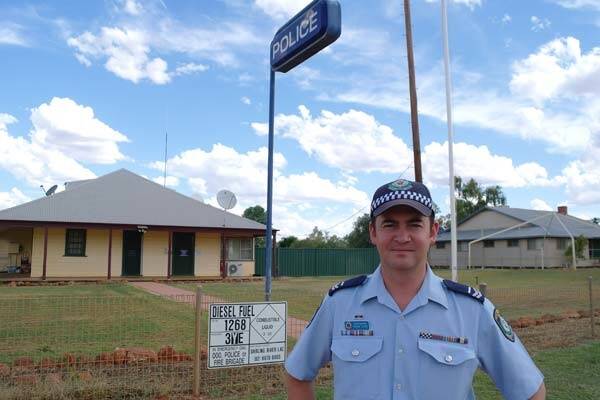 Wanaaring police officer Brian Chow says his is a 'plum job'.