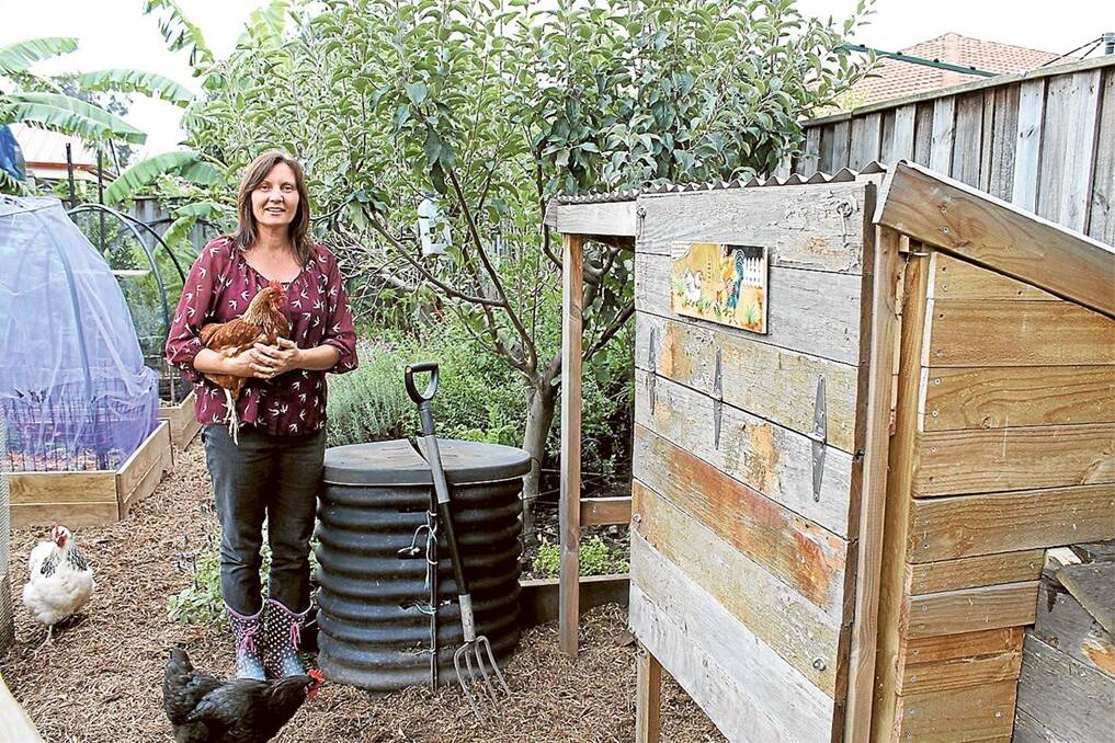 Toni Salter and her compost.