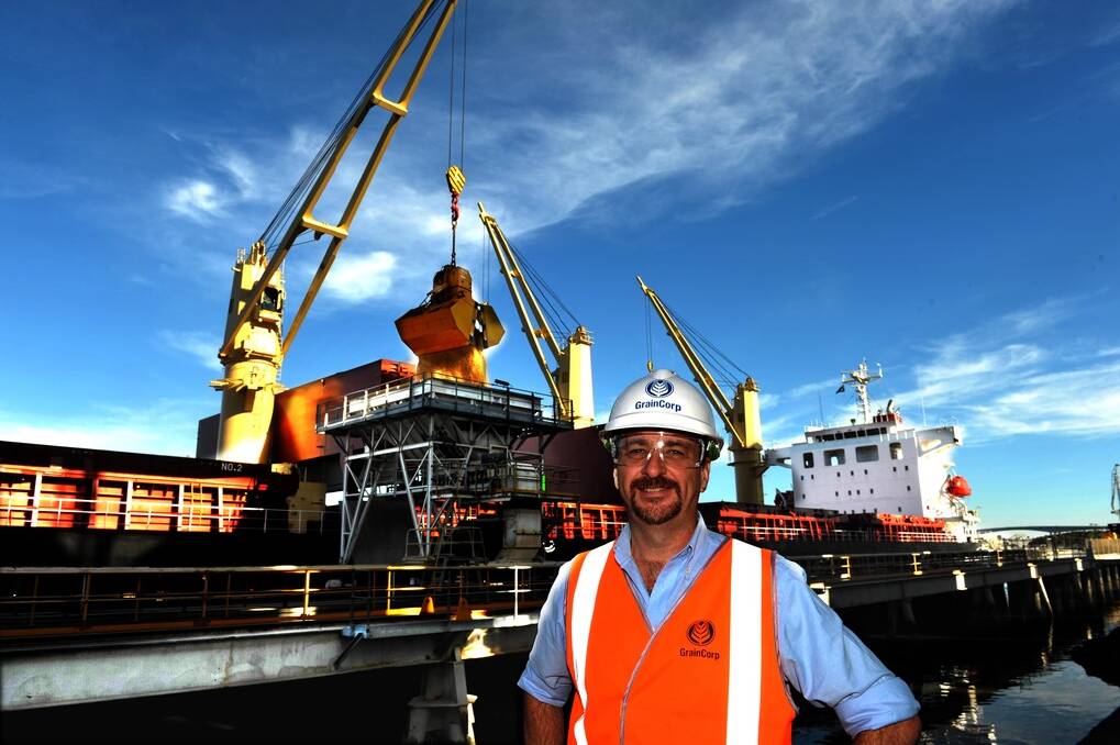 The Pinkenba port, in Brisbane, will receive more than 100,000 tonnes of grain from the south in a rare occurrence for Australia grains. GrainCorp Pinkenba operations supervisor Derek Broadfoot is pictured at the site.