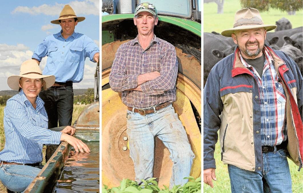Derek and Kirrily Blomfield, Scott Beaumont, and James Mifsud have been named the finalists in the NSW Farmer of the Year competition.