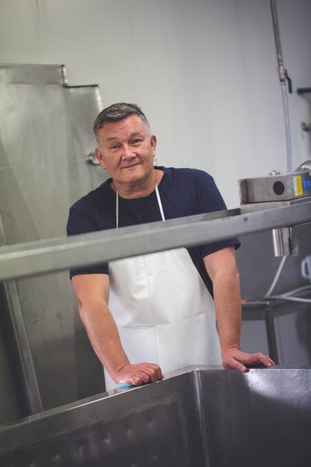 BRIE AND GLEE: Shaun Barry, cheesemaker at High Valley Cheese Co, takes great pride in creating artisan cheeses at Mudgee.