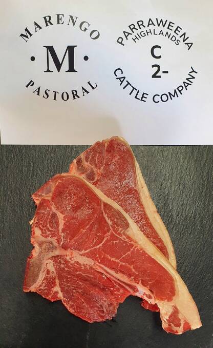 HIGH QUALITY: Mick Kelsall says he has had great feedback about the colour and marbling of their Angus beef.
