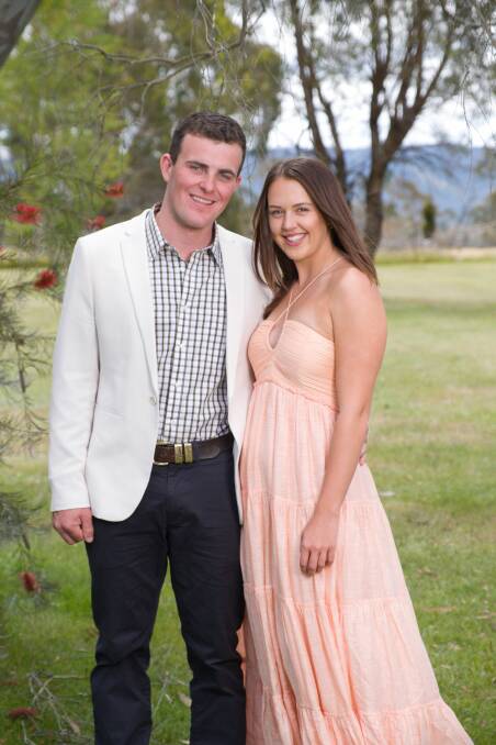 Farmer Brenton and his chosen lady Sophie. Picture by Channel 7