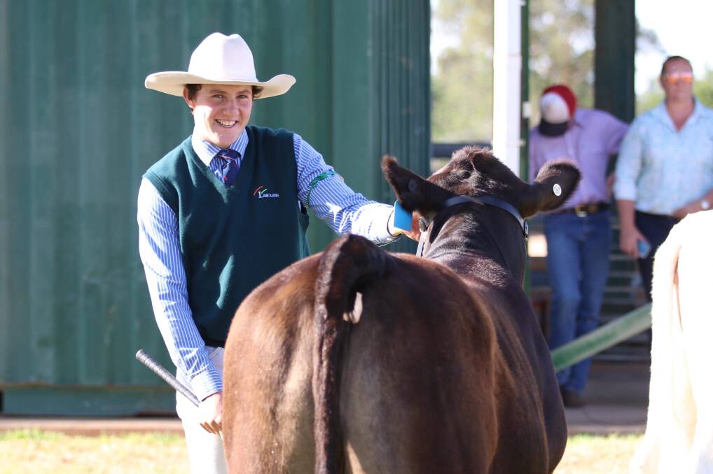 Seventeen-year-old Sam Parish is showing plenty of promise in the show ring, and has started his own Poll Hereford and Angus stud. Photo by Kloud Photography.