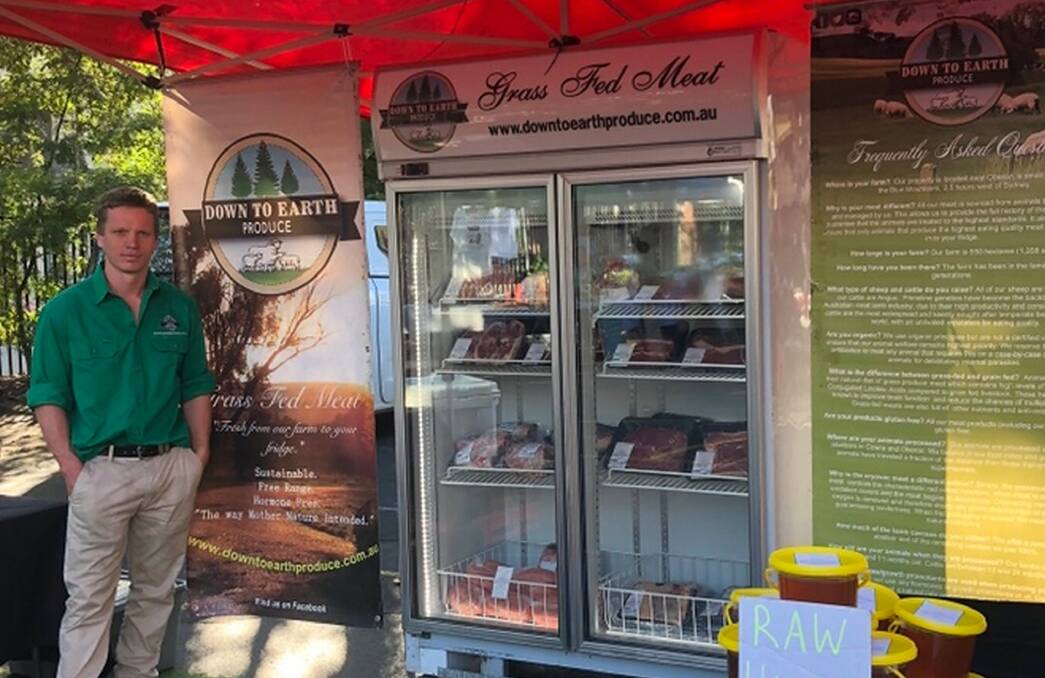 FROM FARM TO YOU: Tim Salmon, Down to Earth Produce, Oberon, sells pasture-raised lamb direct to customers online and at farmers' markets.