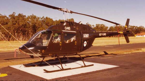 Another image of the helicopter during it's time used in the military. Picture supplied