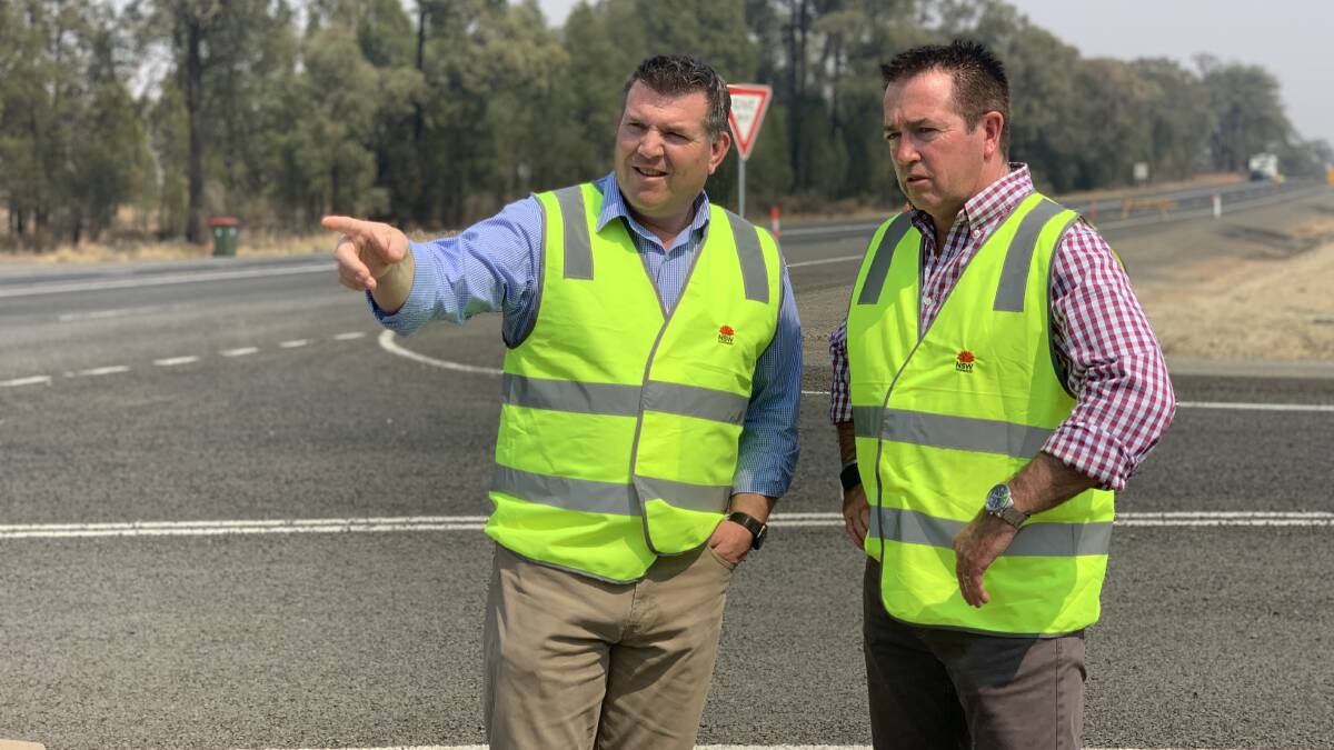 TRAVEL: Member for Dubbo, Dugald Saunders with Minister for Regional Transport and Roads, Paul Toole. Photo: Supplied