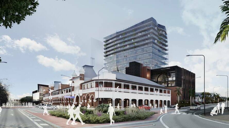 An artist impression of 'The Hive' precinct. Image: The Hive.