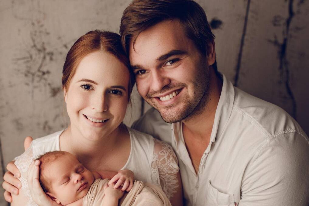 Emma and Lukas Orda, with their son Theo. Photo: Winni and Mini Photography.