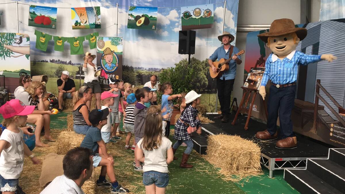 George the Farmer encourages interaction and dancing from the kids, and hopes to build understanding about food and farming.