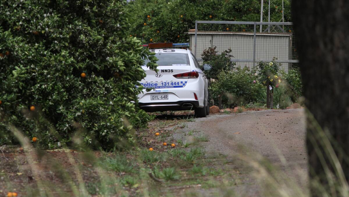 Police on scene where the accident occurred. Picture: The Irrigator