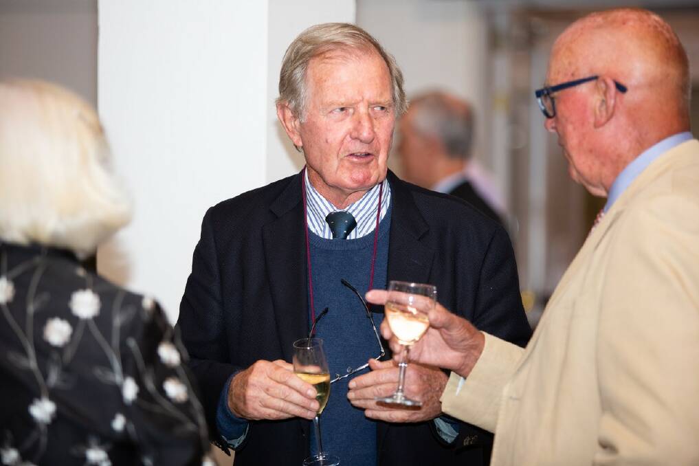 John Griffith catches up with Bill Dangar for the celebratory event. 
