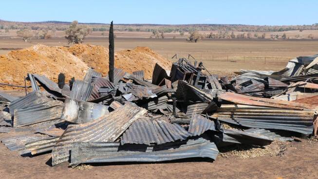 Infrastructure damage on the Goodman's property. Picture: Supplied. 