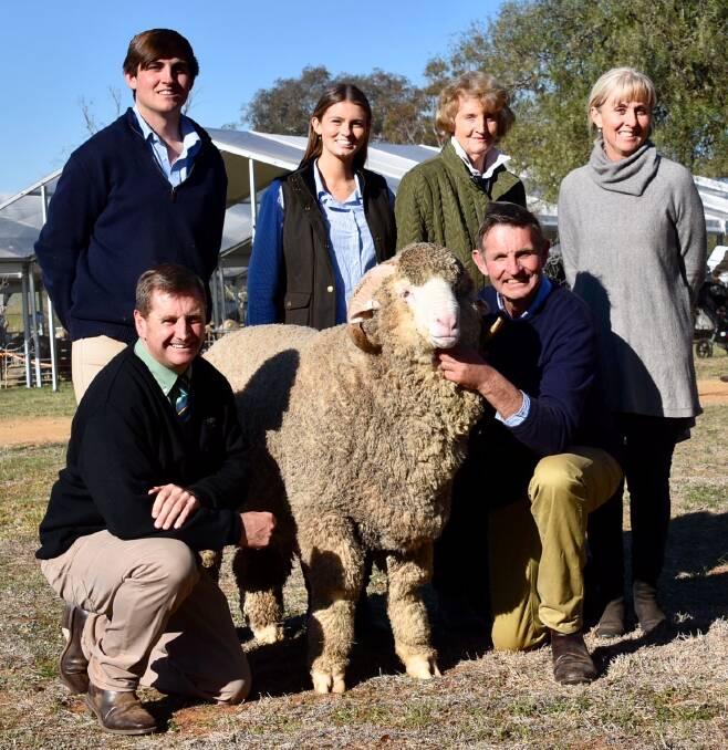 IMPRESSIVE: The Yarrawonga ram that sold for $60,000 in a private sale to a three-way syndicate.