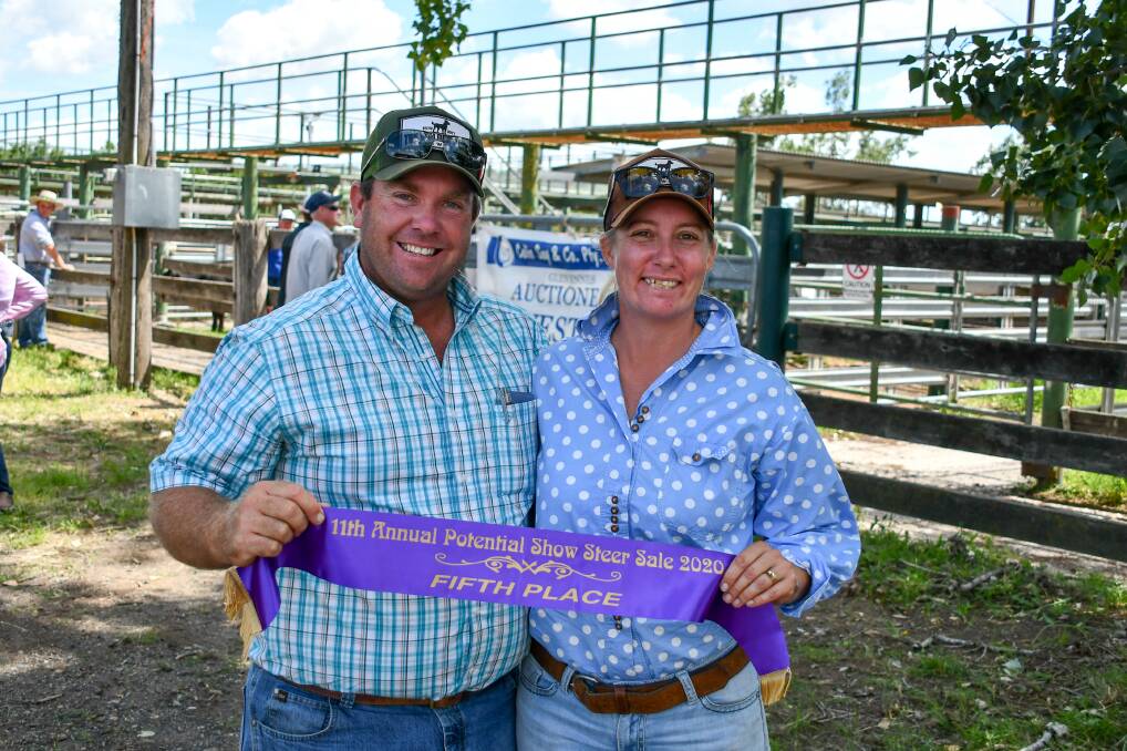 Nigel and Casey Wieck, CB Charolais and Limousins, Delungra, weaned their calves from three days old last year to keep their operation alive. 