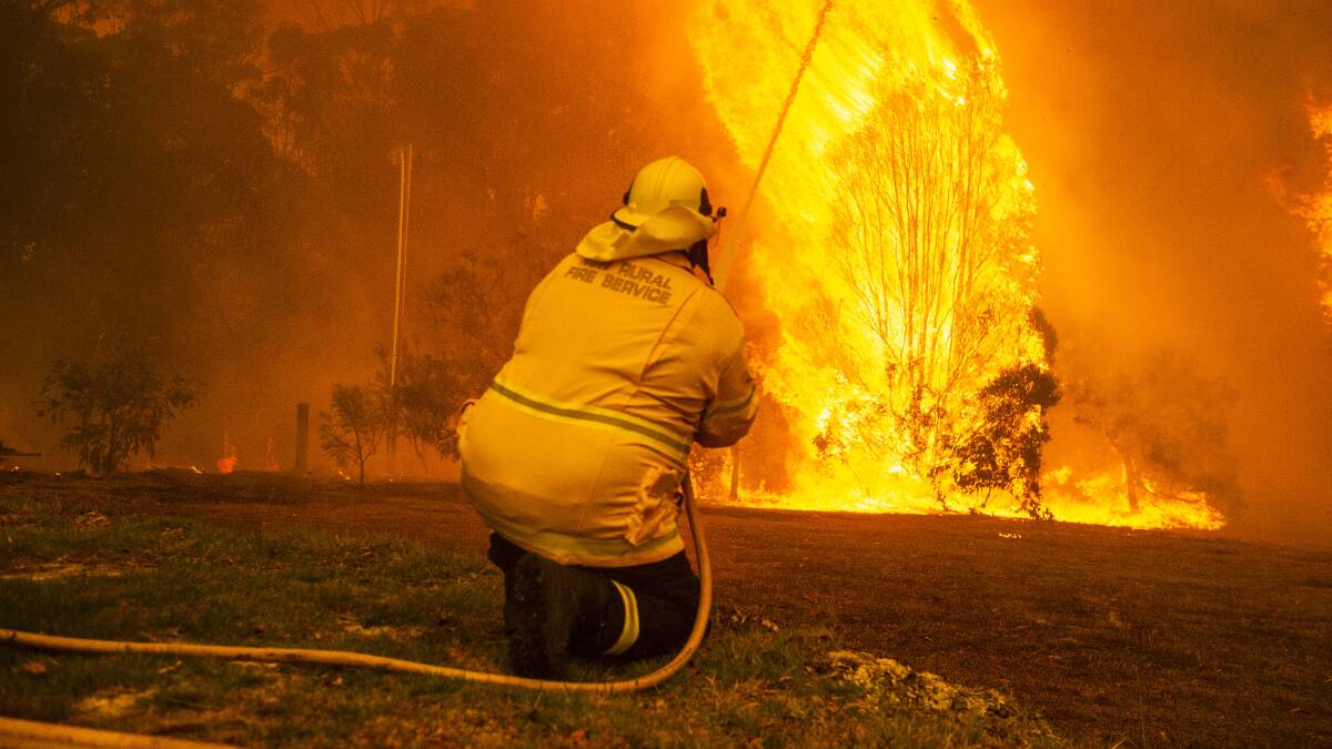 Losses to dairy and beef operations from the bushfires since Christmas have been enormous. Photo: DION GEORGOPOULOS.