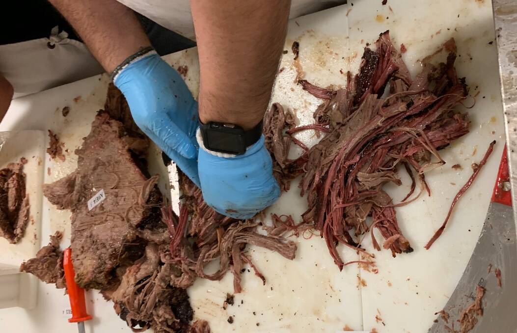 During the Texas visit Dr Lees watched and visited many brisket and rib cooking. Pictures: Supplied