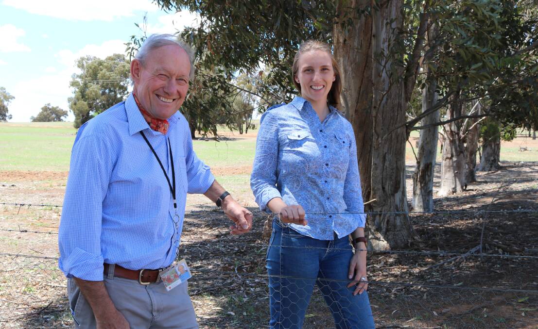 Charles Sturt University's Dr David Jenkins and PhD student Cara Wilson are investigating the impact of hydatids to the beef industry. Pictures: Supplied