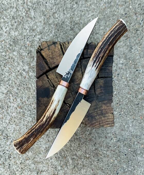 Antler knives. Photo: Craig Maher of Maher Knives