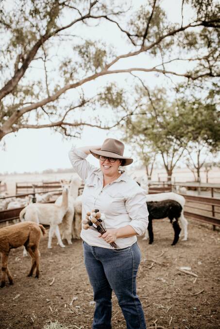 Amee Dennis has got more than she bargained for from her alpaccas. Photos: Nicole Drew Photography 