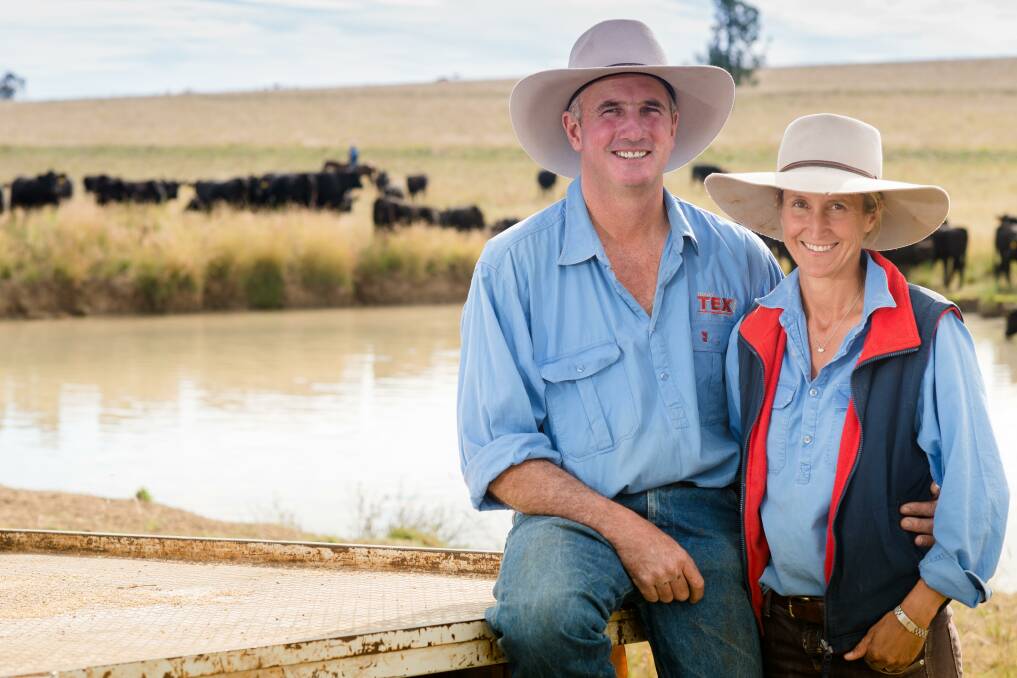 Ben and Wendy Mayne of Texas Angus won four of the eight championships on offer during the RAS Beef Challenge award presentation in Tamworth recently. 