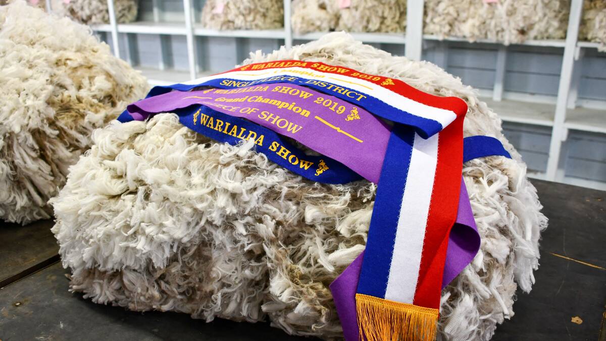 The grand champion fleece was awarded to Ken and Eleanor Brown, Westwood, Gravesend. 