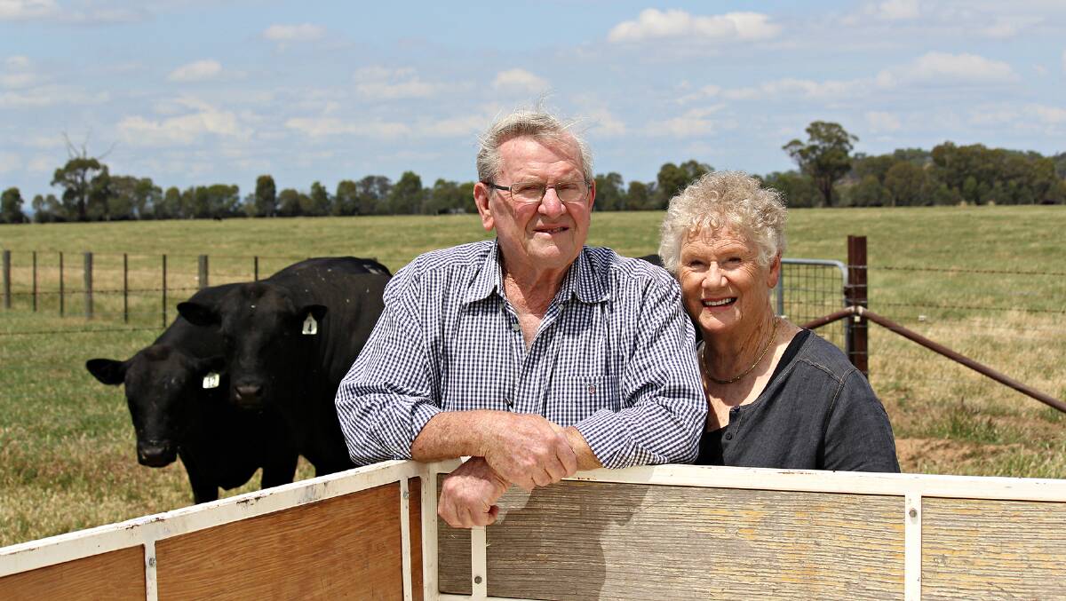 John and Joan Woodruff will disperse their stud, Witherswood Angus.