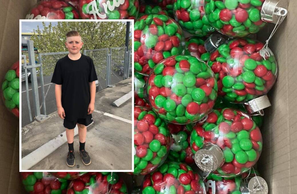 Wayo boy Sonny Willett shot to fame when he began selling candy products to help his parents pay their bills in drought. Photos: Supplied 