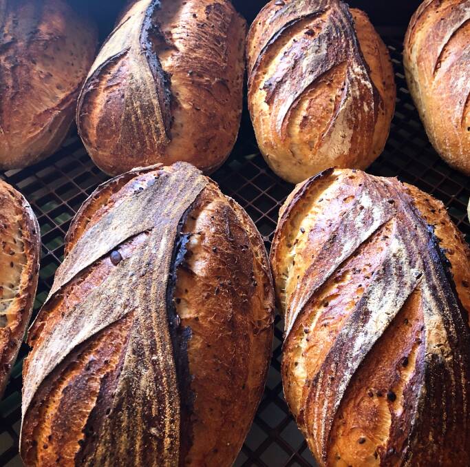 Renee bakes 16 different sourdough varieties including sun-dried tomato and olive and rosemary. 