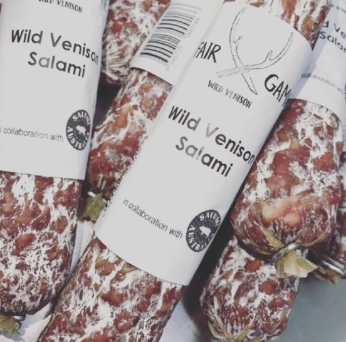 The Wild Venison Salami product. Photo: Savour Foods Tasmania