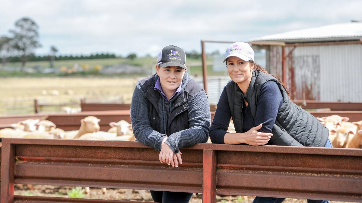 Maddi and Emma Dawson have taken over the lease of their grandparents property at Guyra. Photos: Lucy Kinbacher